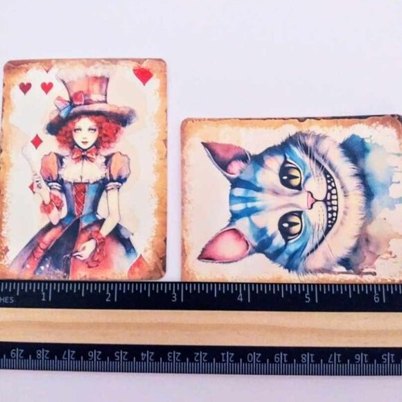 14 pc Set!! Alice in Wonderland Scrapbook And Journal Accent Pack - Picture 8 of 9